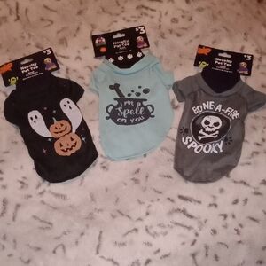 Halloween Dog Costume Set - Black, Blue, and Gray